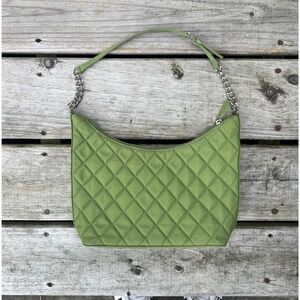 Green Quilted Shoulder Bag‎ Chain
